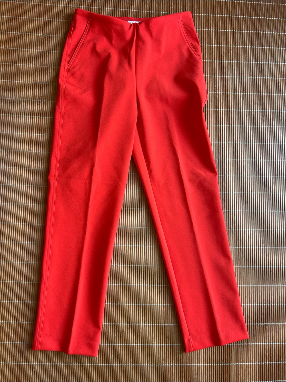 Rachel Zoe Women’s Vibrant Orange Straight-Leg Trousers